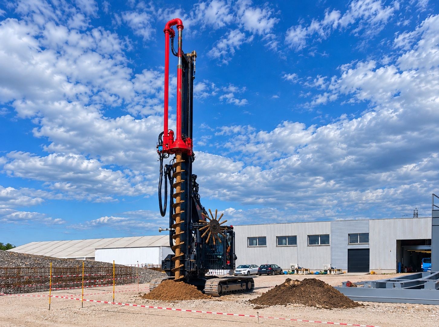 Chantier de fondations spéciales